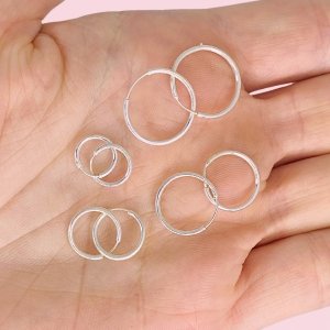 ARO CUBANO LISO X4 Plata 925